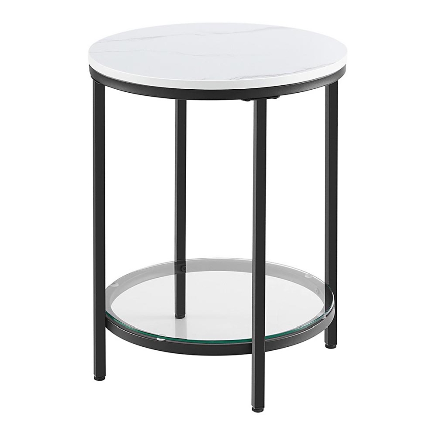 Tavolino d'appoggio SID nero/bianco