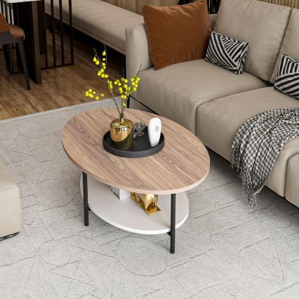 Tavolino ELIS 36x90 cm quercia/bianco
