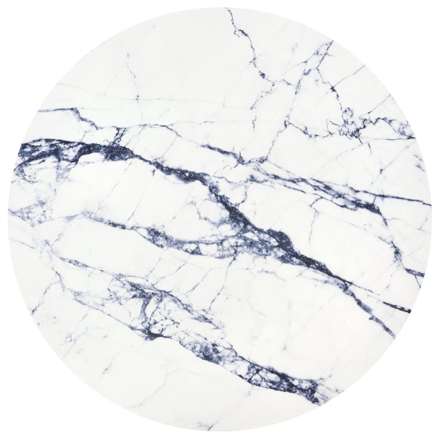 Tavolino HARISSA 41x42 cm oro/bianco marmor decor