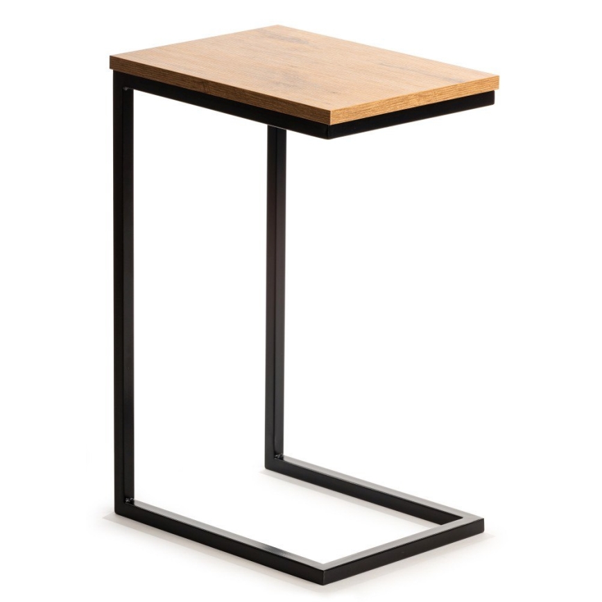 Tavolino HELPER 57x40 cm nero/marrone