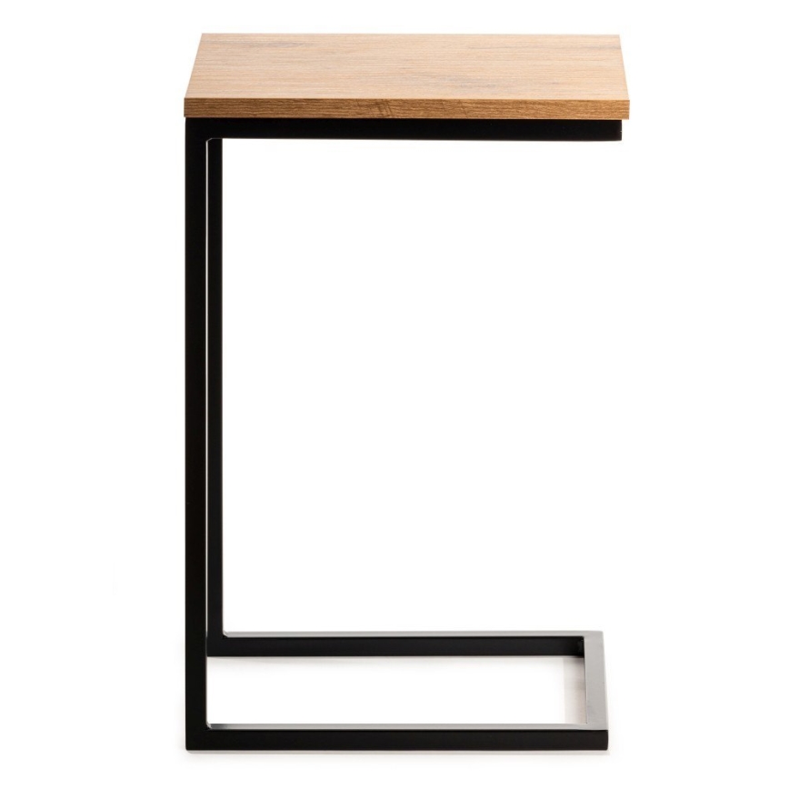 Tavolino HELPER 57x40 cm nero/marrone