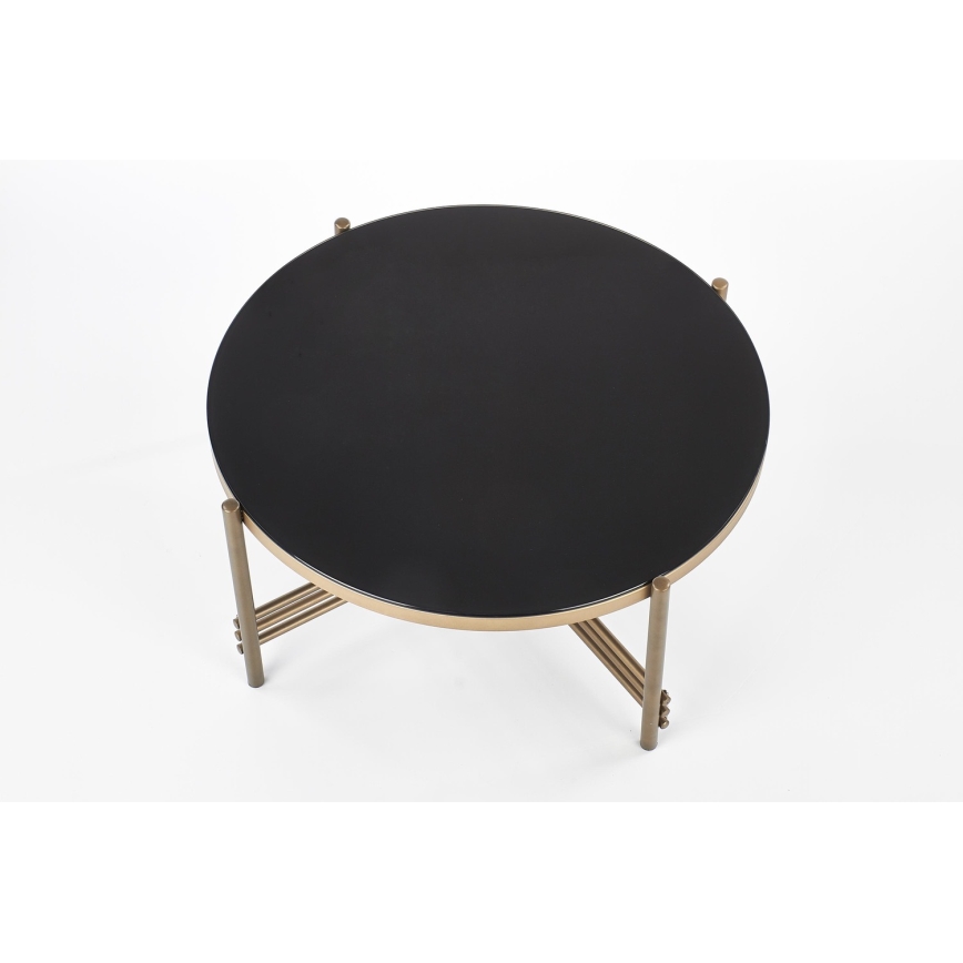 Tavolino ISMENA 41x80 cm oro/nero