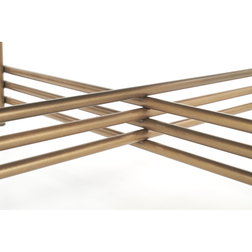 Tavolino ISMENA 41x80 cm oro/nero