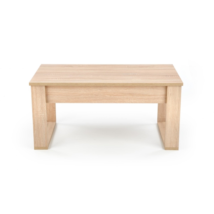 Tavolino con cassetti NEA 52x110 cm beige/quercia sonoma