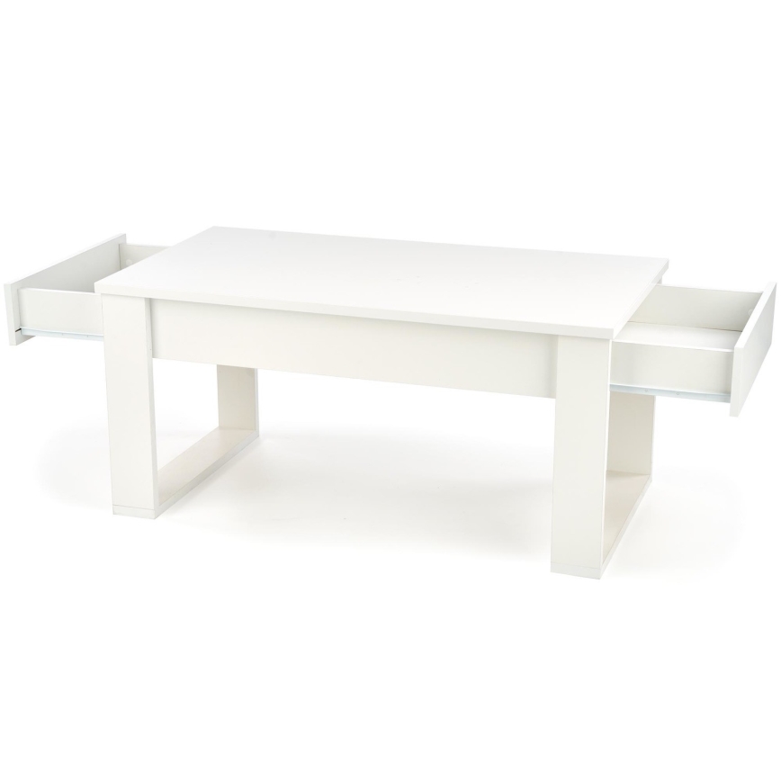 Tavolino con cassetti NEA 52x110 cm bianco