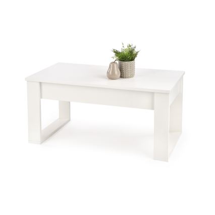 Tavolino con cassetti NEA 52x110 cm bianco