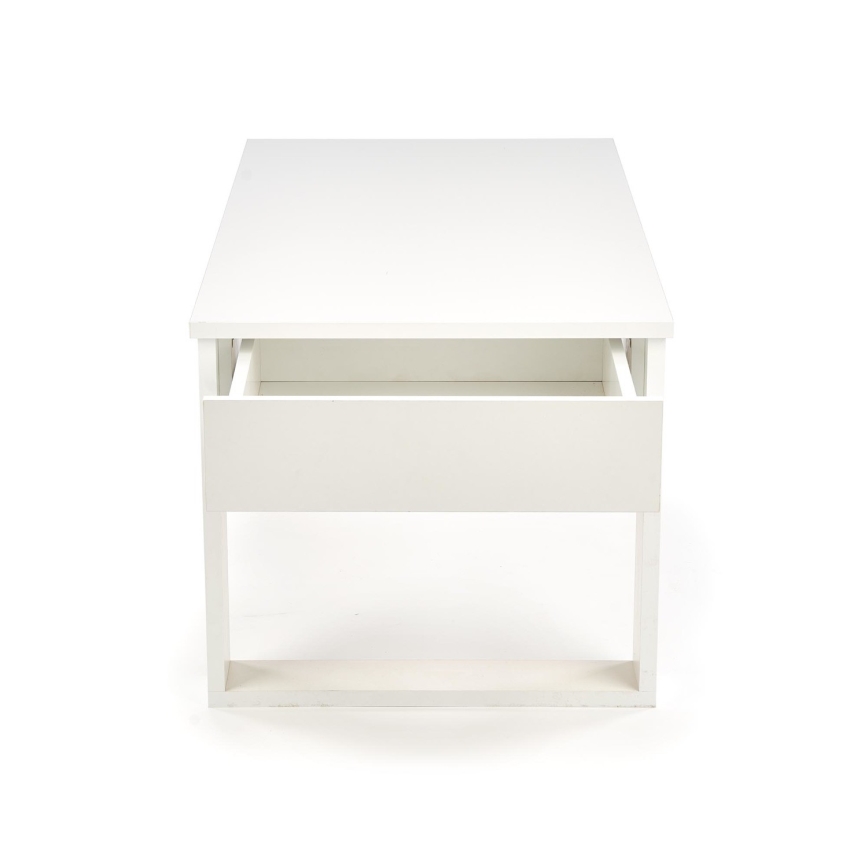 Tavolino con cassetti NEA 52x110 cm bianco