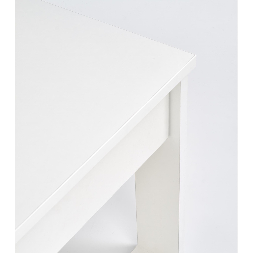 Tavolino con cassetti NEA 52x110 cm bianco