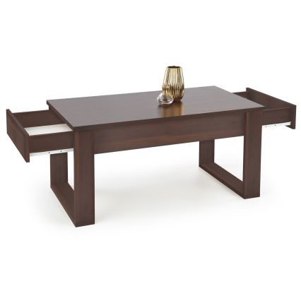 Tavolino con cassetti NEA 52x110 cm marrone