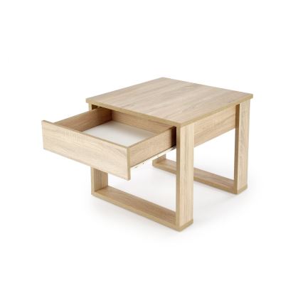 Tavolino con cassetto NEA 52x60 cm quercia sonoma