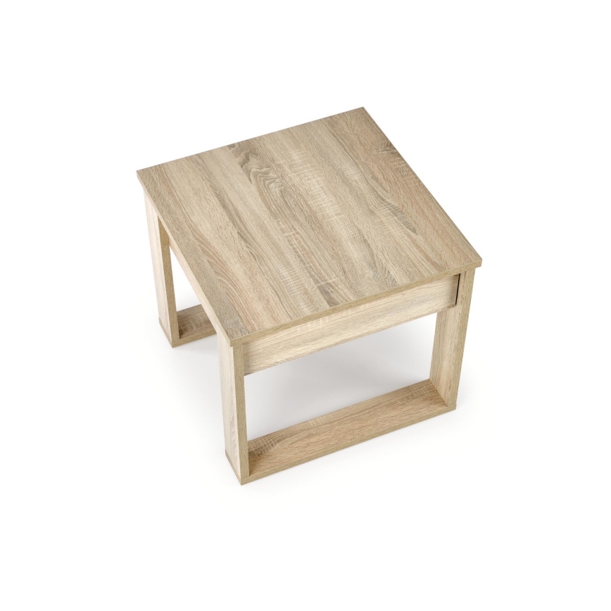 Tavolino con cassetto NEA 52x60 cm quercia sonoma