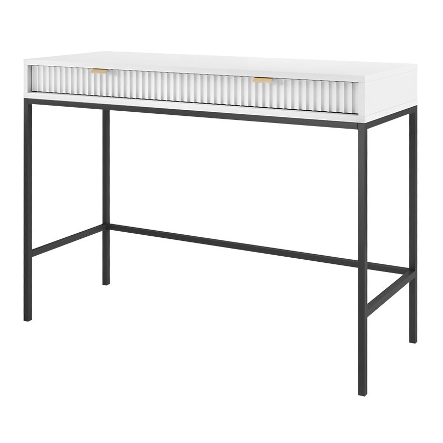 Tavolino NOVA 77x104 cm bianco/nero