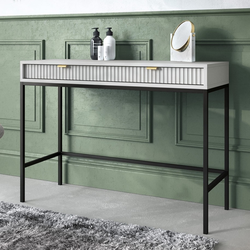 Tavolino NOVA 77x104 cm grigio/nero