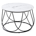 Tavolino NUBIRA 41x60 cm nero/marmor decor