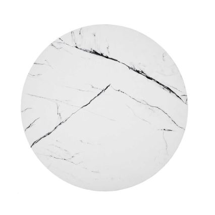 Tavolino NUBIRA 41x60 cm nero/marmor decor