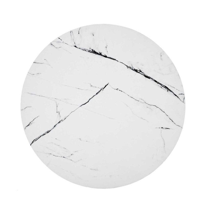 Tavolino NUBIRA 41x60 cm nero/marmor decor