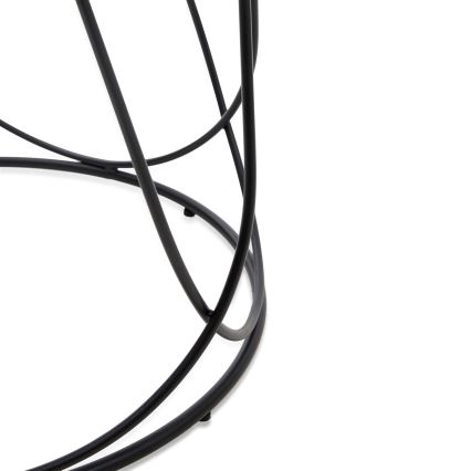 Tavolino NUBIRA 41x60 cm nero/marmor decor