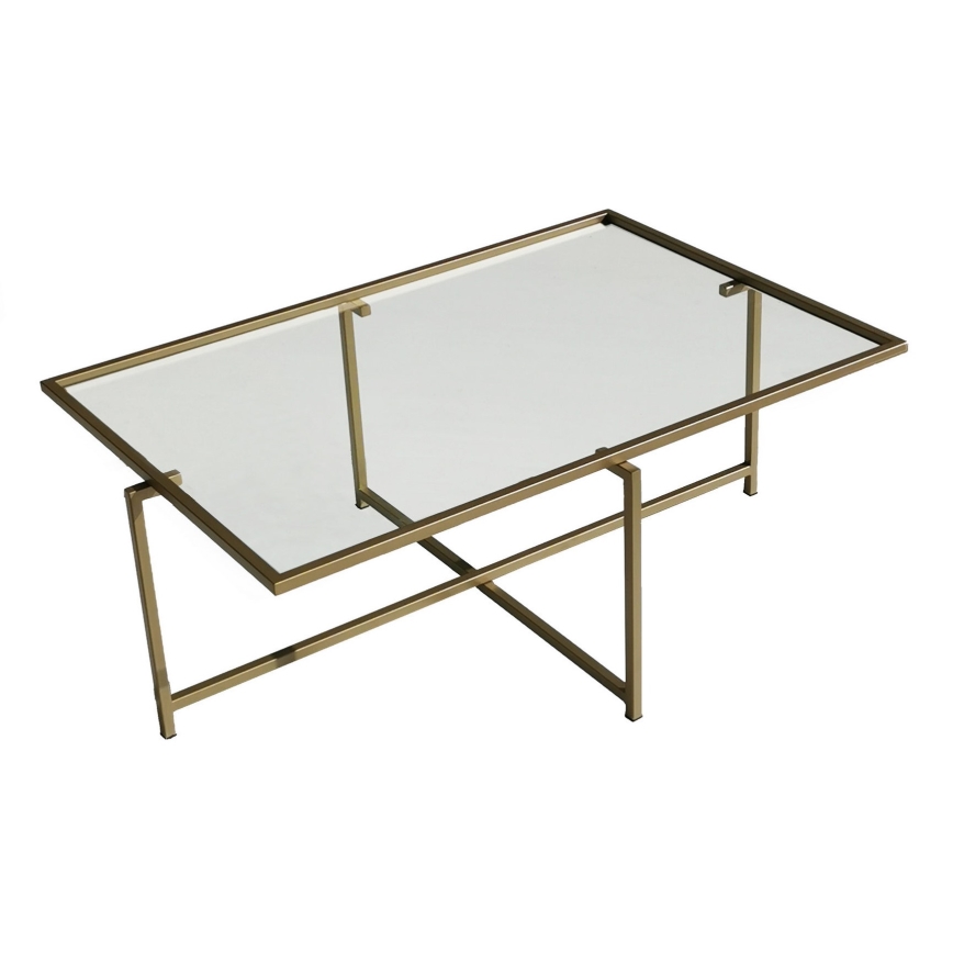 Tavolino SOLE 35x94 cm oro/limpido
