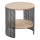 Tavolino TRAFICA 41x41 cm nero/beige