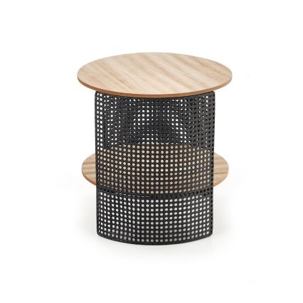 Tavolino TRAFICA 41x41 cm nero/beige
