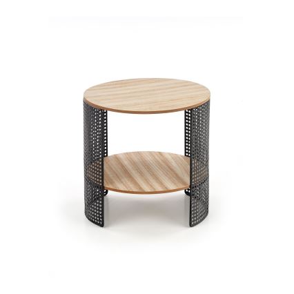 Tavolino TRAFICA 41x41 cm nero/beige