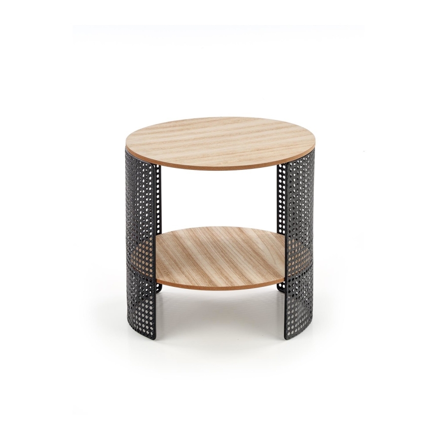 Tavolino TRAFICA 41x41 cm nero/beige