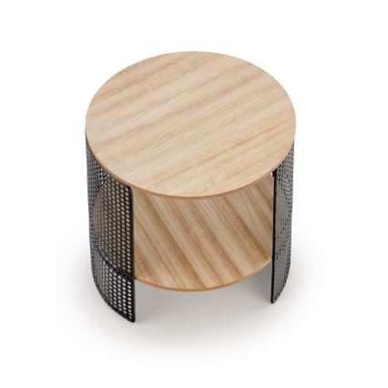 Tavolino TRAFICA 41x41 cm nero/beige