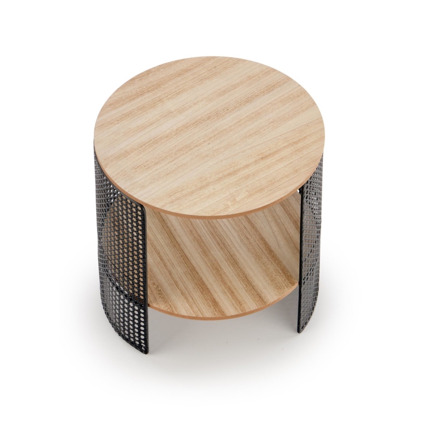 Tavolino TRAFICA 41x41 cm nero/beige