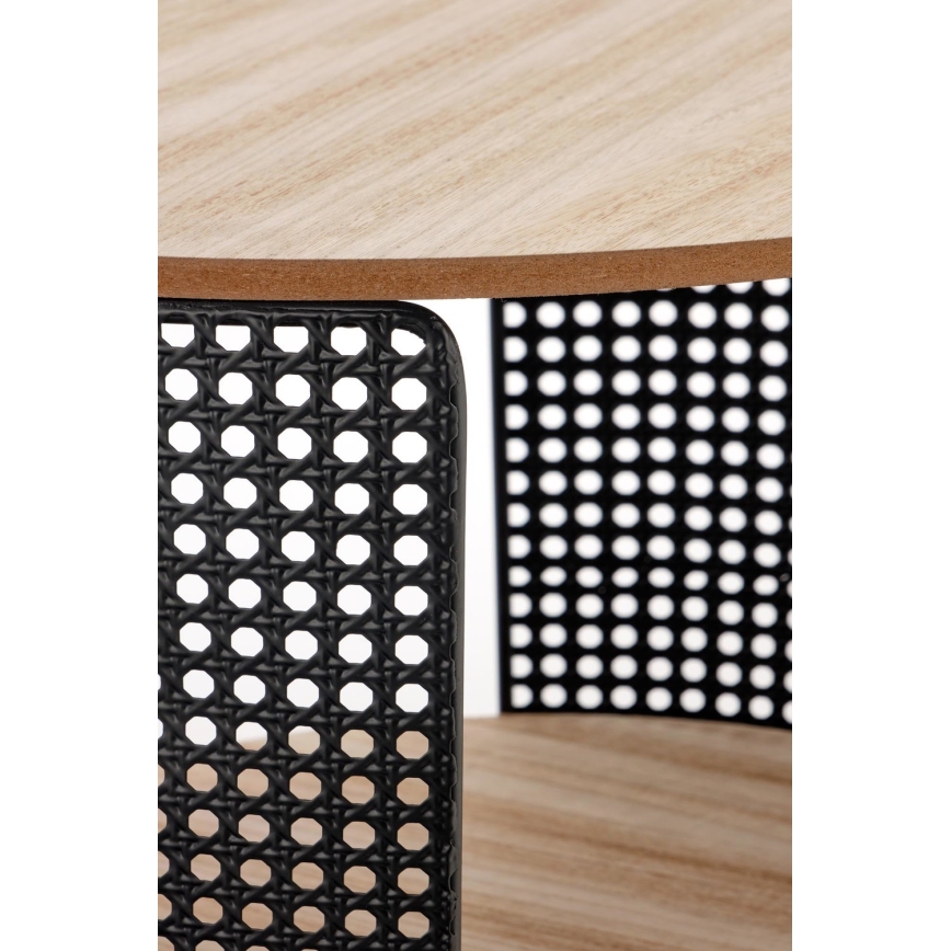 Tavolino TRAFICA 41x41 cm nero/beige