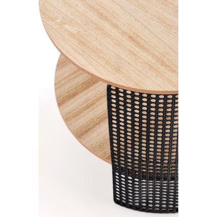 Tavolino TRAFICA 41x41 cm nero/beige