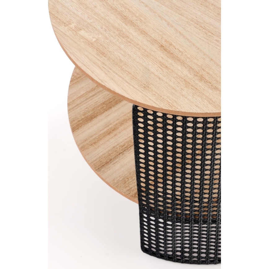 Tavolino TRAFICA 41x41 cm nero/beige