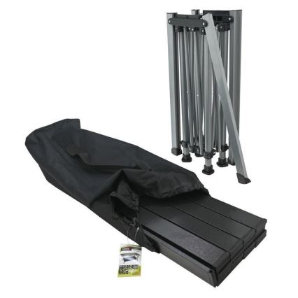 Tavolo da campeggio pieghevole 123x55cm antracite