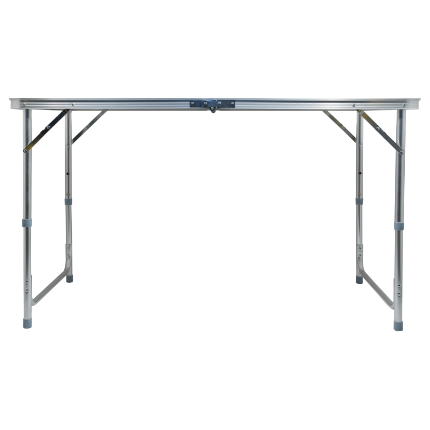Tavolo da campeggio pieghevole + 4x sedia bianco/cromo opaco