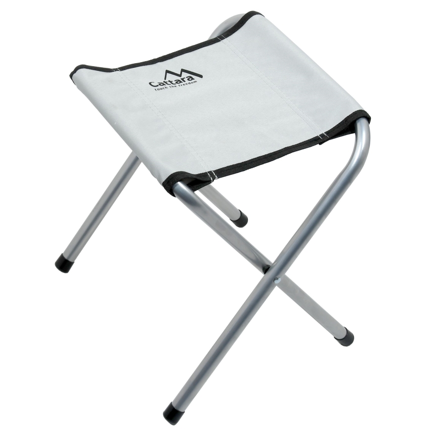 Tavolo da campeggio pieghevole + 4x sedia bianco/cromo opaco