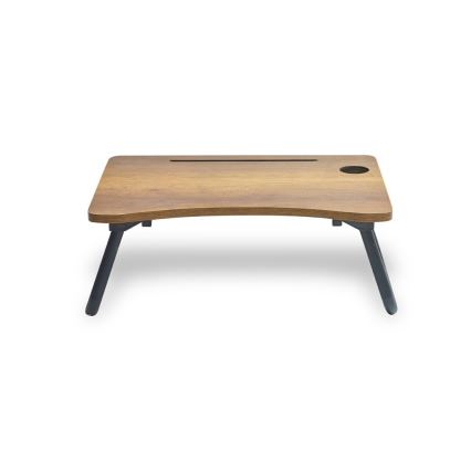 Tavolo per letto SEHPA 20x60 cm betulla marrone/nero