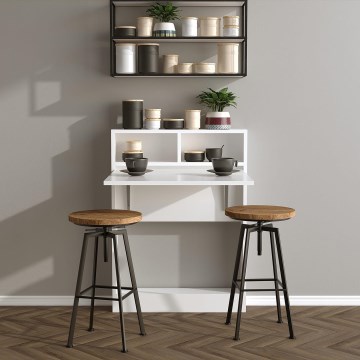 Tavolo pieghevole STAFFA 96 x 70 cm bianco