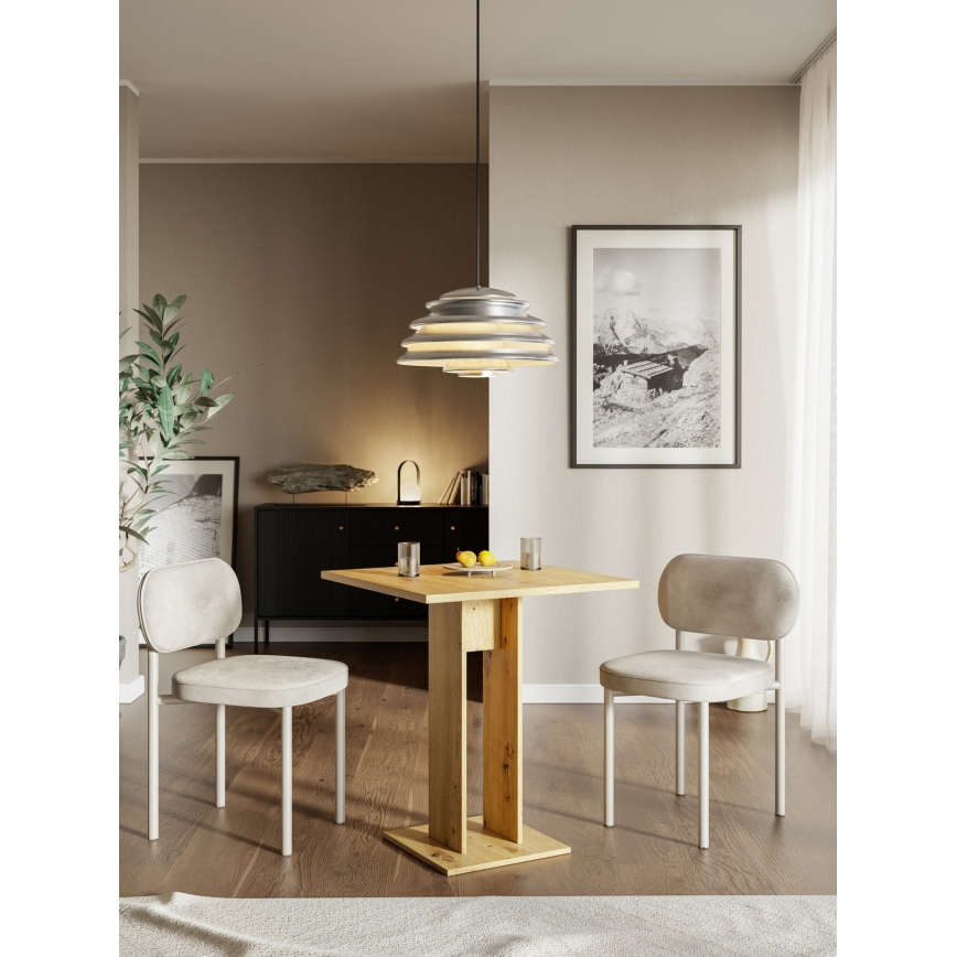 Tavolo STRAPO  68x68 cm rovere artisan