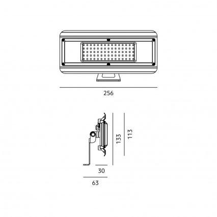 Technische LED-Leuchte 4-in-1 MULTILUXO LED/50W/230V 4000K IP65 25,6 cm