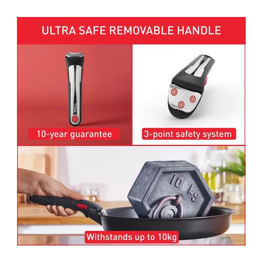Tefal - 13-teiliges Topf- und Pfannenset INGENIO PREFERENCE ON, Edelstahl