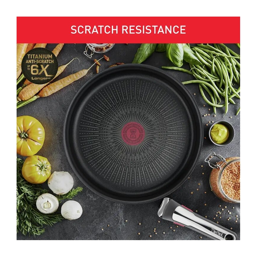 Tefal - 13-teiliges Topf- und Pfannenset INGENIO PREFERENCE ON, Edelstahl