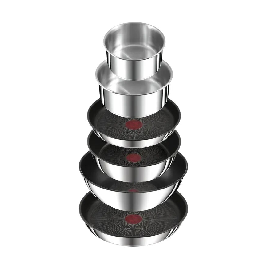 Tefal - 13-teiliges Topf- und Pfannenset INGENIO PREFERENCE ON, Edelstahl