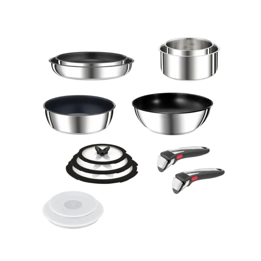 Tefal - 13-teiliges Topf- und Pfannenset INGENIO PREFERENCE ON, Edelstahl
