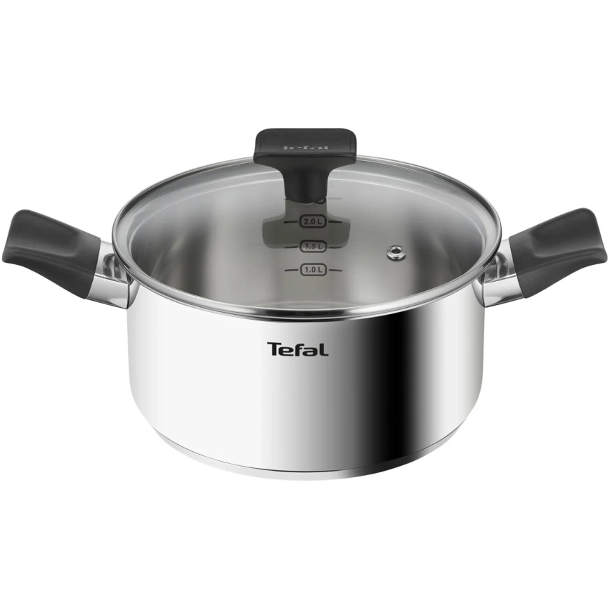 Tefal - 3-teiliges Topfset DELICIOUS aus Edelstahl