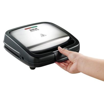 Tefal - Appareil à croque-monsieur CROC TIME 700W/230V noir/chrome