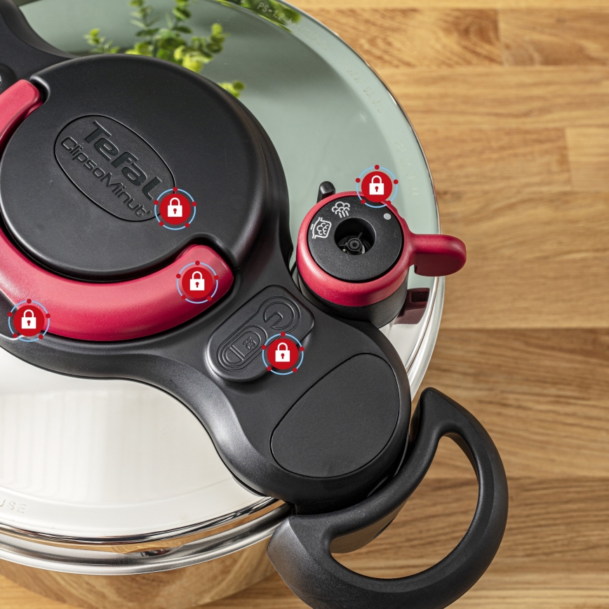 Tefal - Autocuiseur sous pression 9 l CLIPSO MINUT EASY
