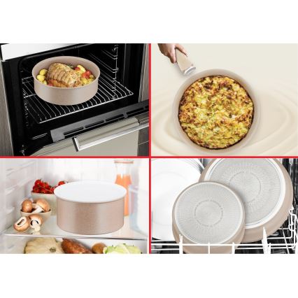 Tefal - Batterie de cuisine 6 pièces INGENIO DELIGHT