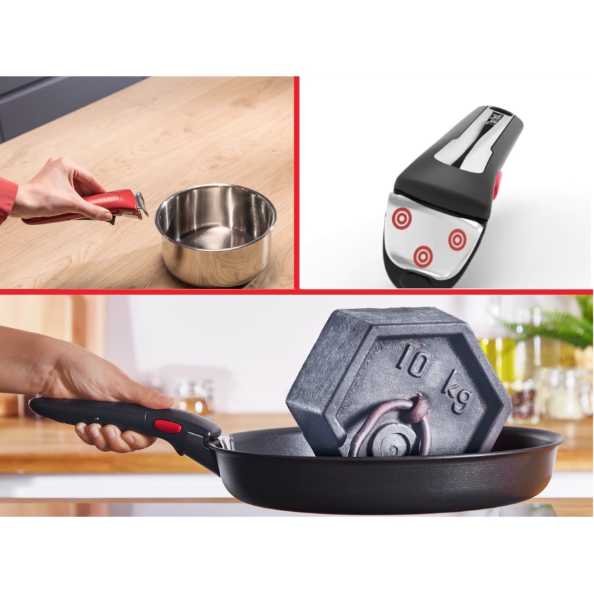 Tefal - Batterie de cuisine 6 pièces INGENIO DELIGHT