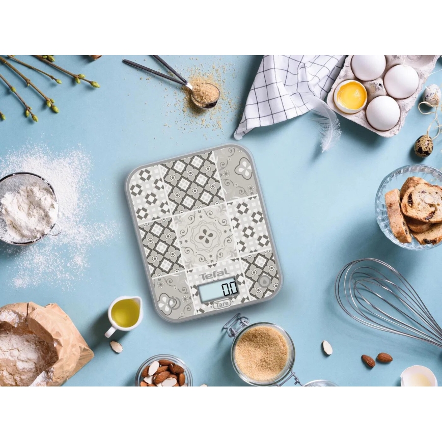 Tefal - Bilancia da cucina OPTISS 2xAAA beige