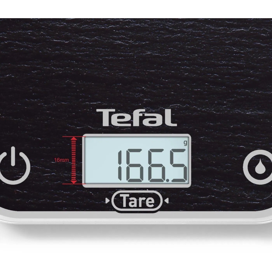 Tefal - Bilancia da cucina OPTISS 2xAAA nero