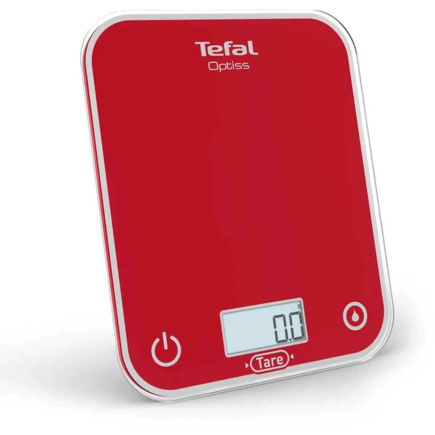 Tefal - Bilancia da cucina OPTISS 2xAAA rosso